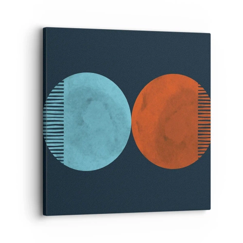 Impression sur toile - Image sur toile - Seulement la géométrie ? - 30x30 cm