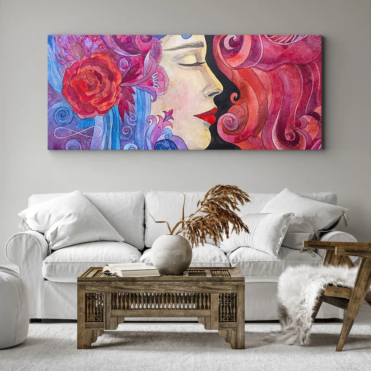 Impression sur toile - Image sur toile - L'Art Nouveau est toujours vivant - 100x40 cm