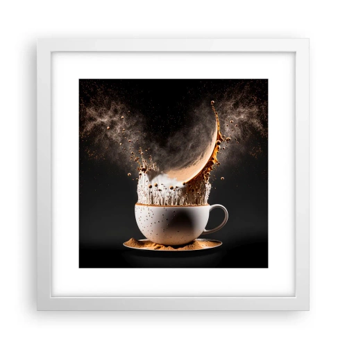 Affiche dans un cadre blanc - Poster - Une explosion de saveur - 30x30 cm