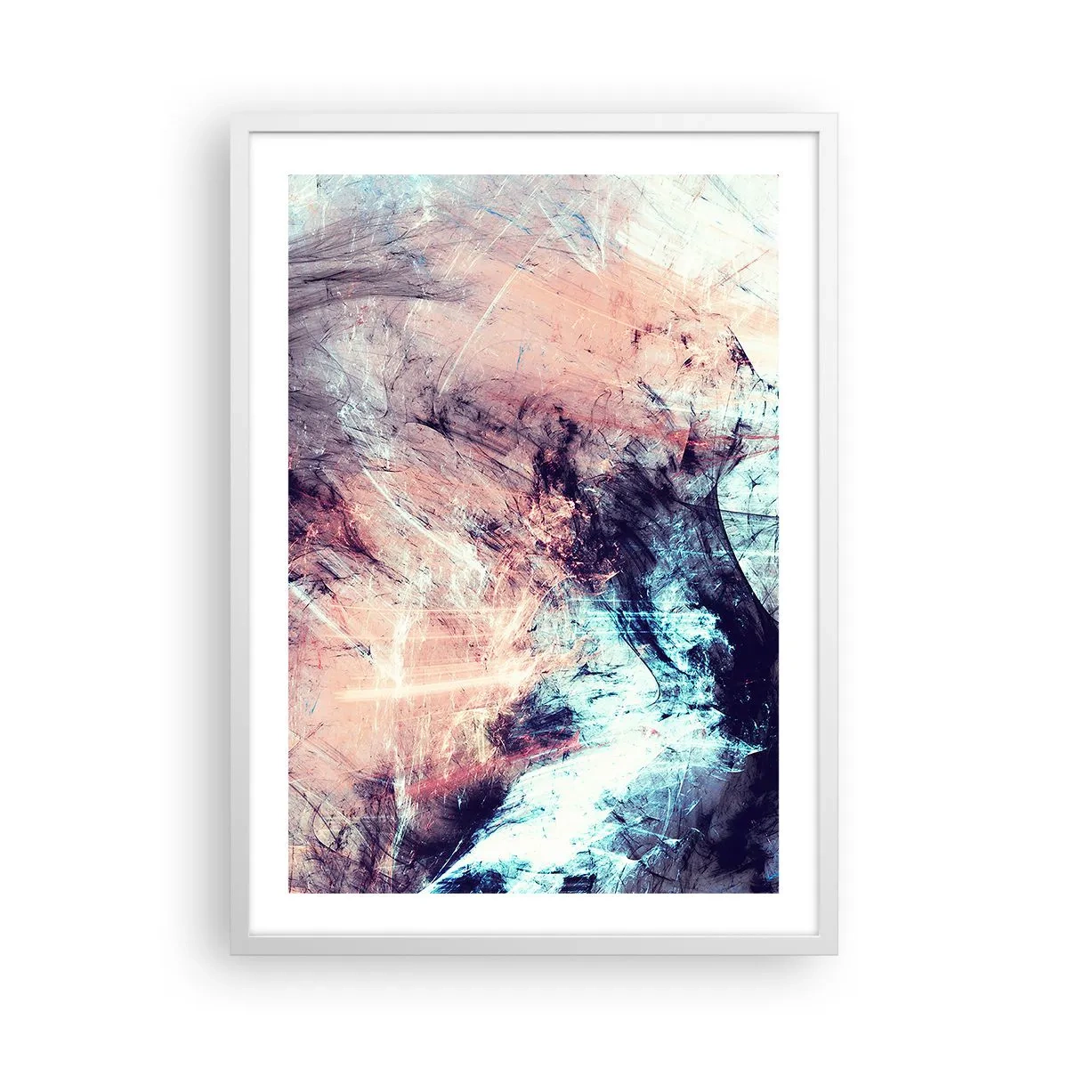 Affiche dans un cadre blanc - Poster - Sentir le vent - 50x70 cm