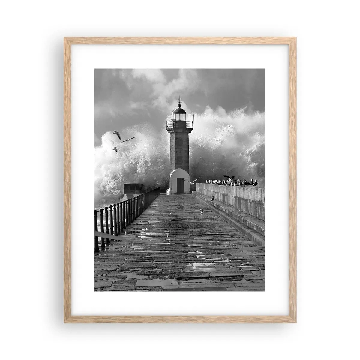 Affiche dans un chêne clair - Poster - Sans peur - 40x50 cm