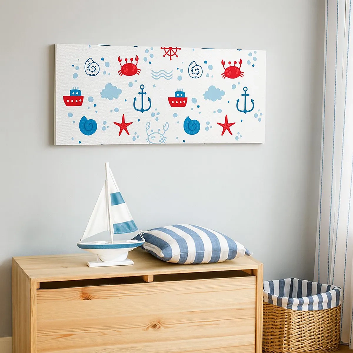 Impression sur toile - Image sur toile - Conte de fées de la mer - 100x40 cm