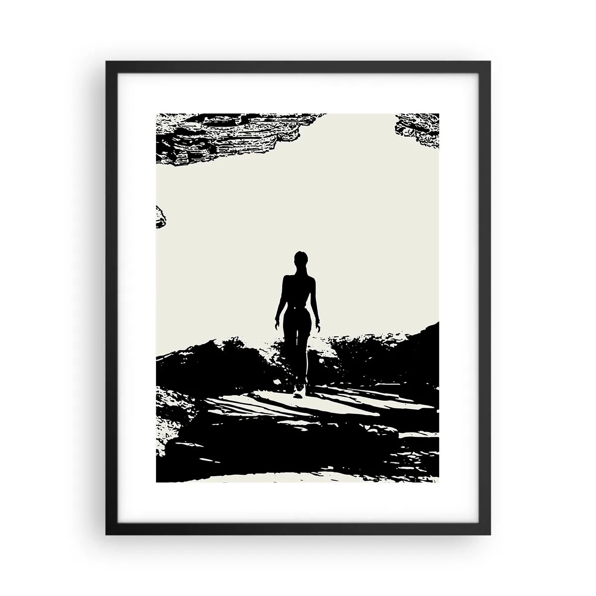 Affiche dans un cadre noir - Poster - Nouveau look - 40x50 cm