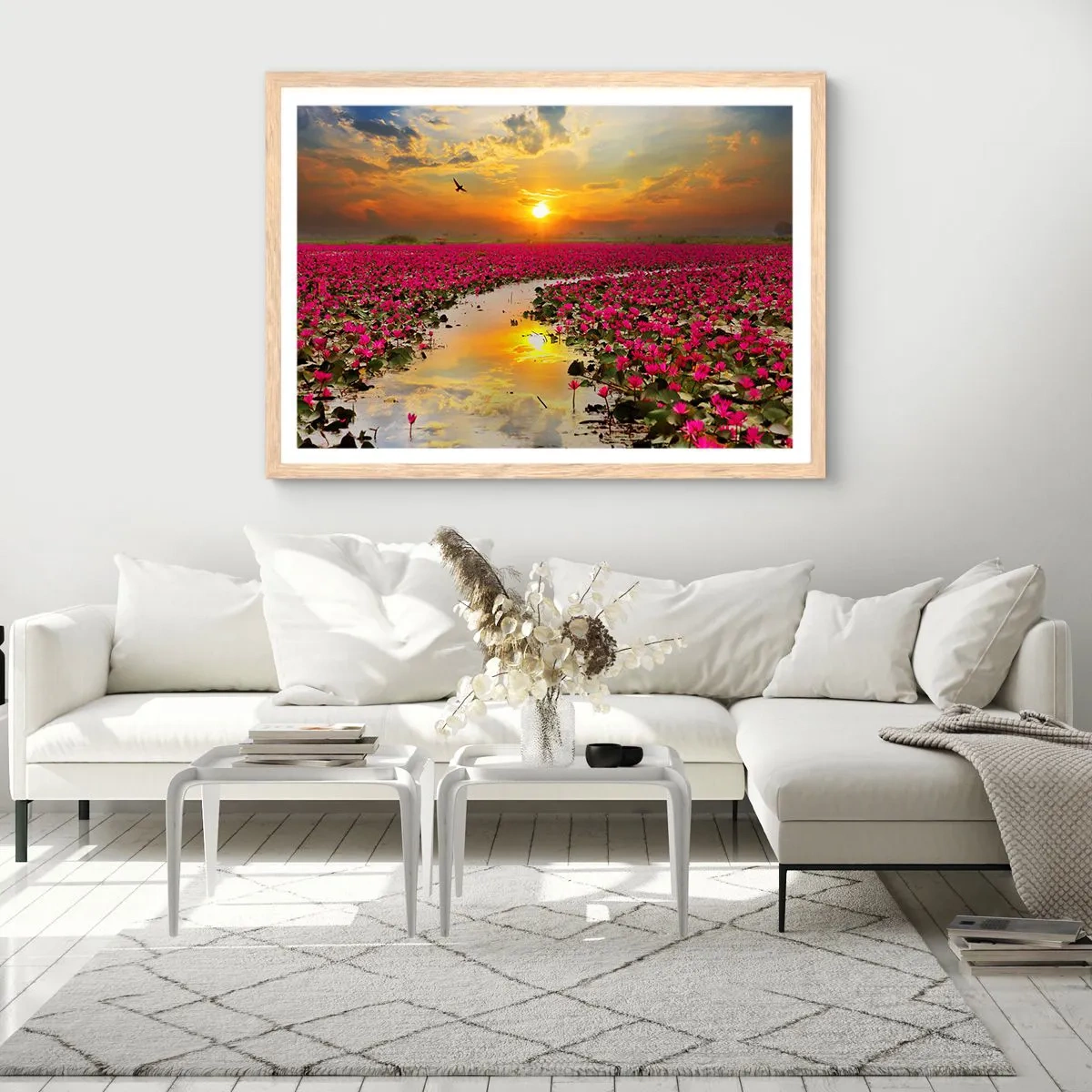 Affiche dans un chêne clair - Poster - La vie secrète du lac - 91x61 cm