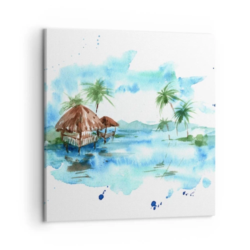 Impression sur toile - Image sur toile - Quelque part dans le Pacifique - 50x50 cm