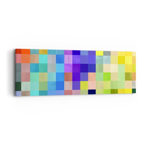 Impression sur toile - Image sur toile - Tous différents, tous égaux - 90x30 cm