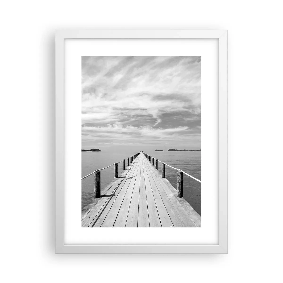 Affiche dans un cadre blanc - Poster - Et peut-être un voyage... - 30x40 cm