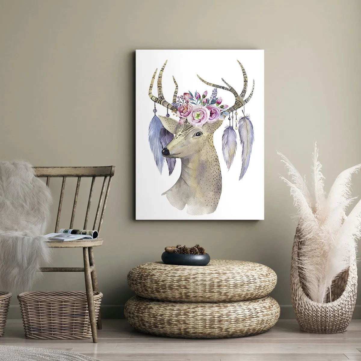 Impression sur toile - Image sur toile - Guide de l'âme - doux, innocent - 45x80 cm