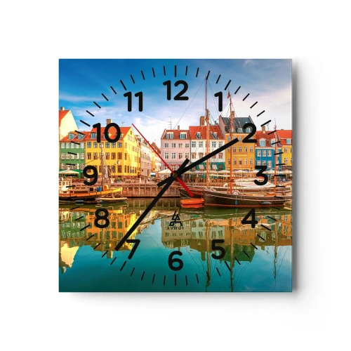 Horloge murale - Pendule murale - Aussi lisse qu'un miroir au-dessus de l'eau - 40x40 cm