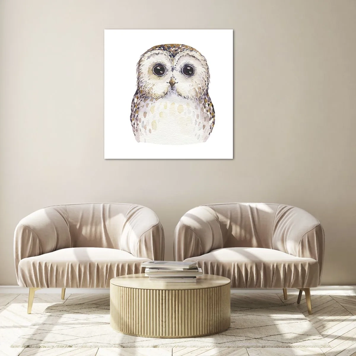 Impression sur verre - Image sur verre - Regarde-moi dans les yeux - 70x70 cm