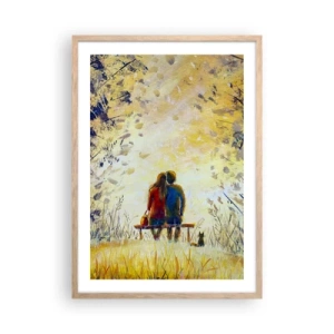 Affiche dans un chêne clair - Poster - Moment magique - 50x70 cm