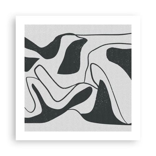 Affiche - Poster - Amusement de labyrinthe abstrait - 50x50 cm