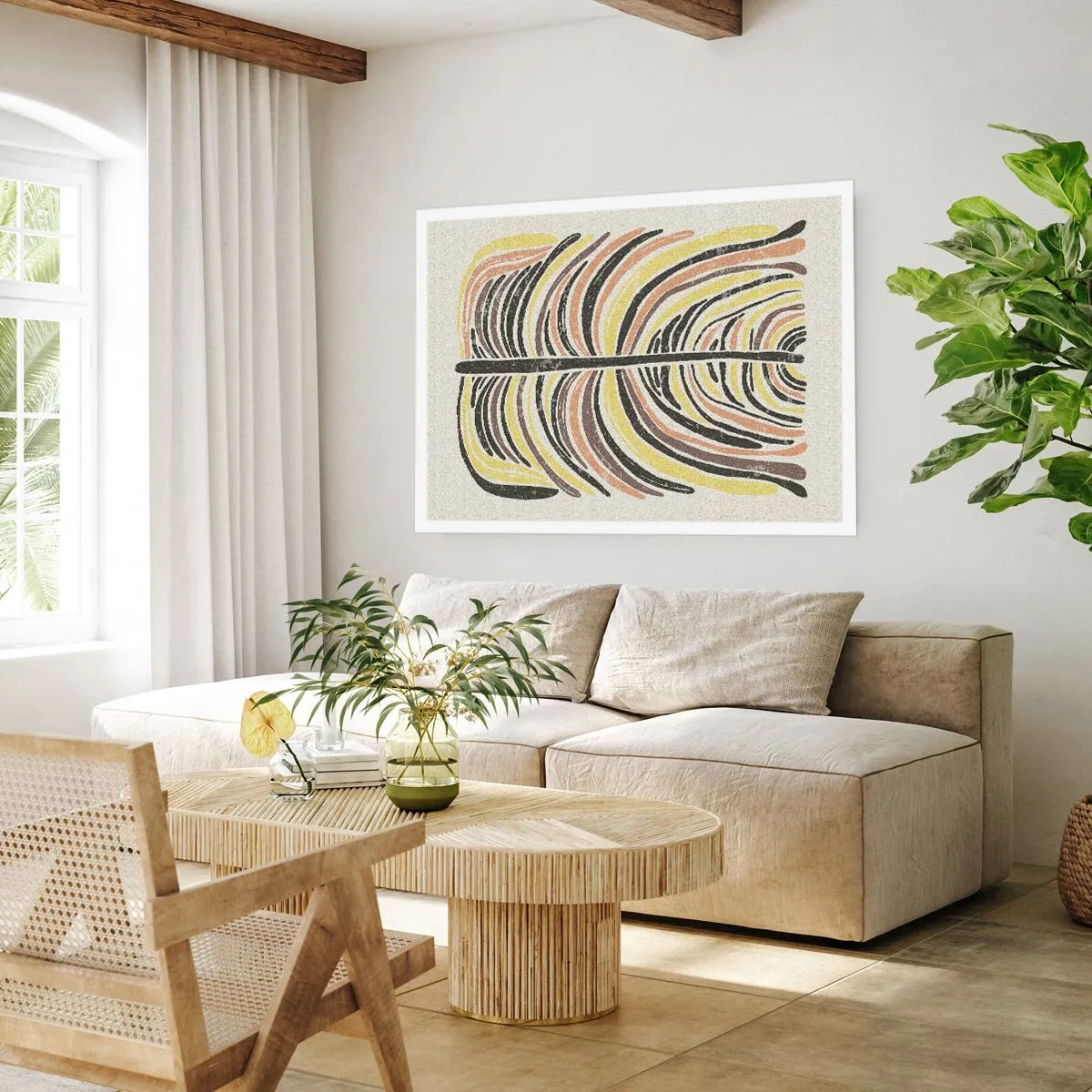 Affiche - Poster - Abstraction pleine de vie - 70x50 cm