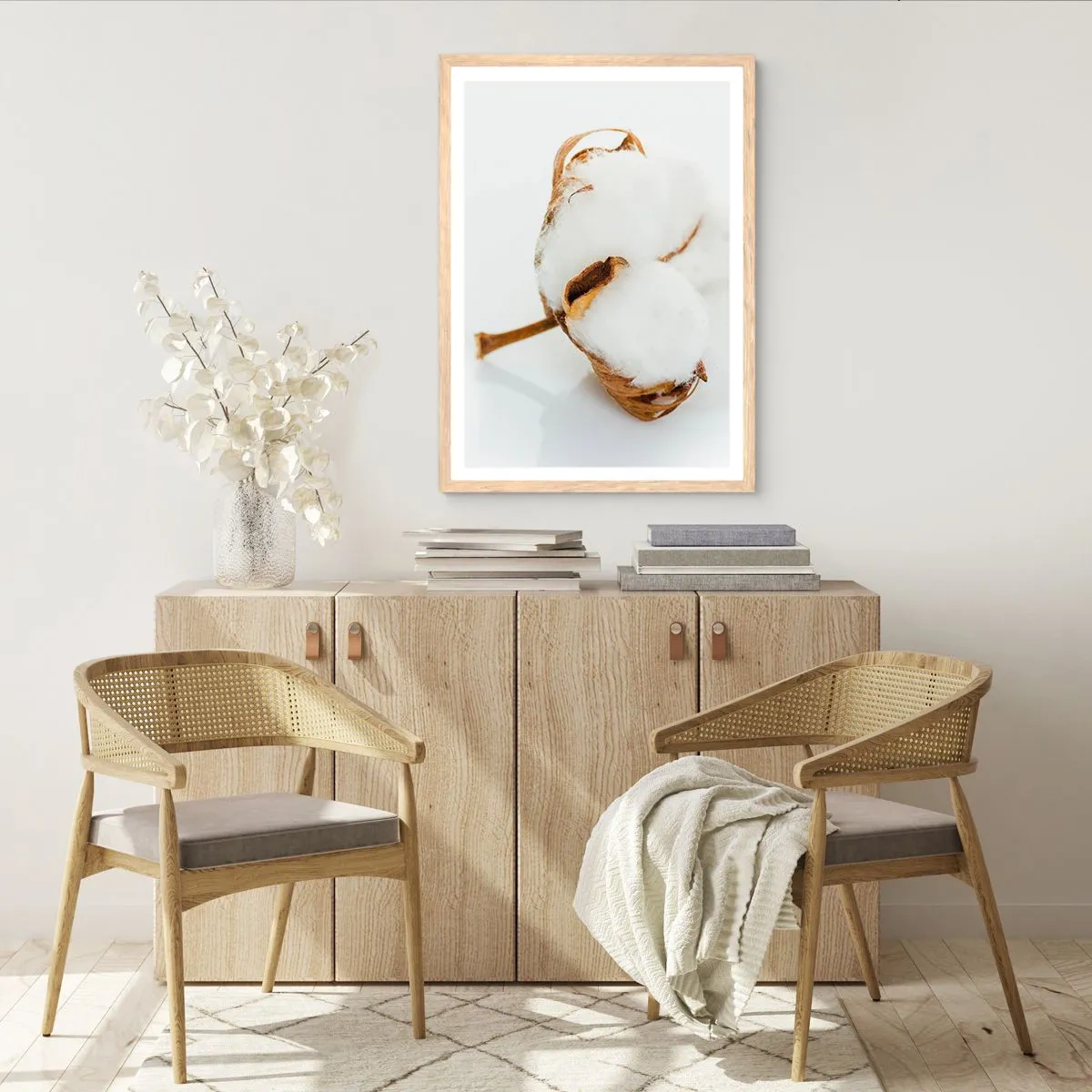 Affiche dans un chêne clair - Poster - Doux par nature - 30x40 cm