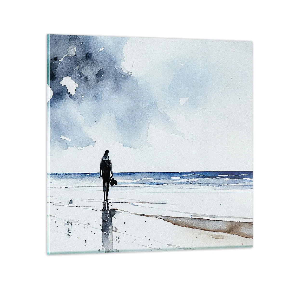 Impression sur verre - Image sur verre - Conversation avec la mer - 70x70 cm