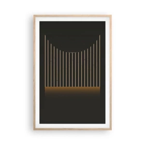 Affiche dans un chêne clair - Poster - Explorez les ténèbres - 61x91 cm