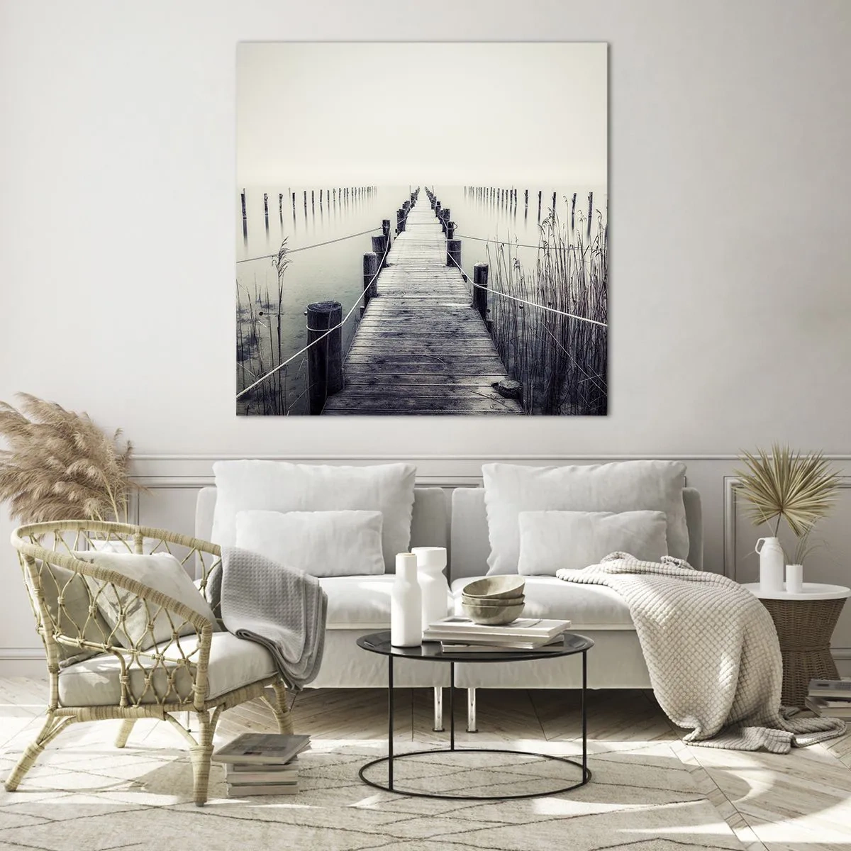 Impression sur verre - Image sur verre - Plongez dans la paix - 70x70 cm