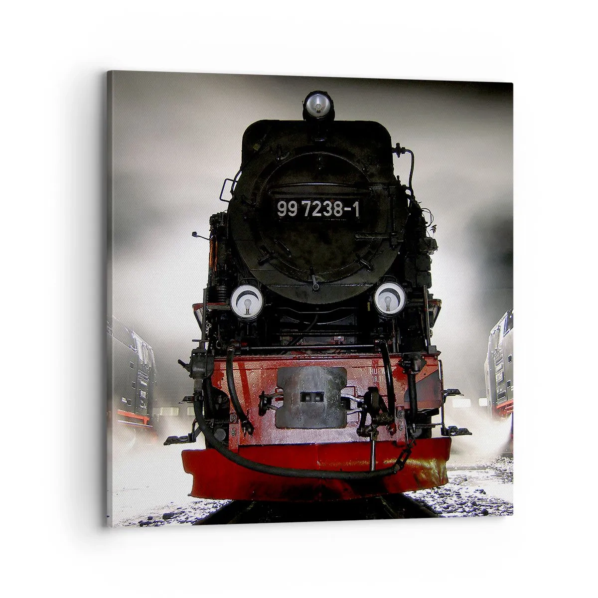 Impression sur toile - Image sur toile - Il se lève et siffle, halète et souffle - 70x70 cm