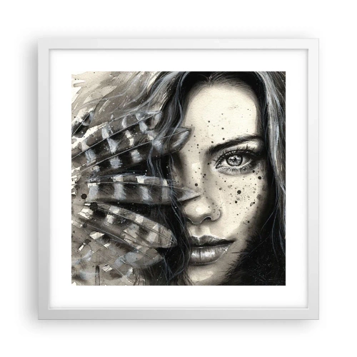 Affiche dans un cadre blanc - Poster - Beauté sauvage - 40x40 cm