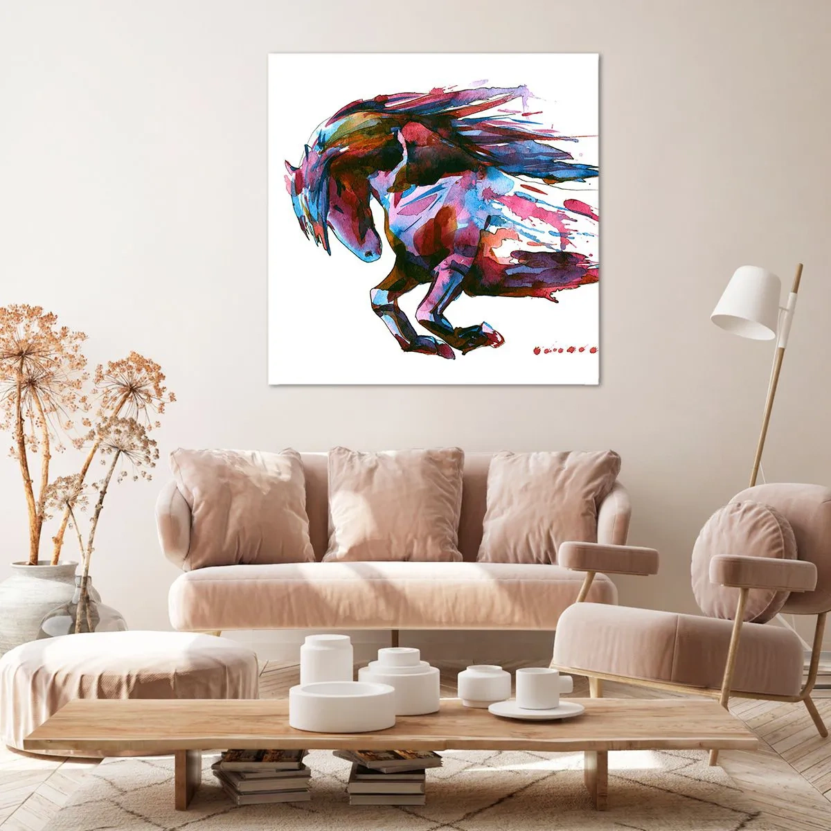 Impression sur toile - Image sur toile - Dans le ravissement - 40x40 cm