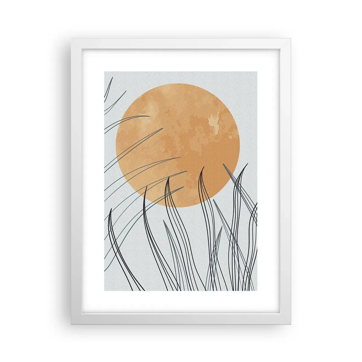 Affiche dans un cadre blanc - Poster - Toujours vers le soleil - 30x40 cm