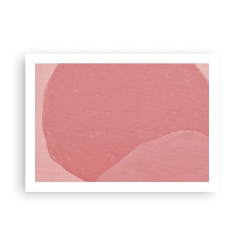 Affiche - Poster - Composition organique en rose - 70x50 cm