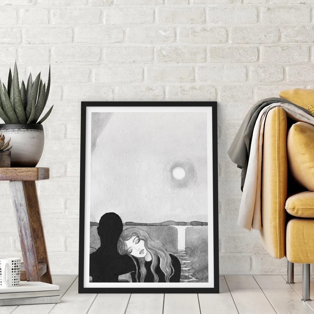 Affiche dans un cadre noir - Poster - Toujours un secret - 30x40 cm