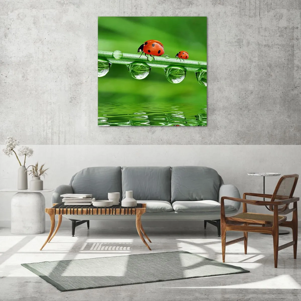 Impression sur verre - Image sur verre - Sur la route tout l'été - 30x30 cm