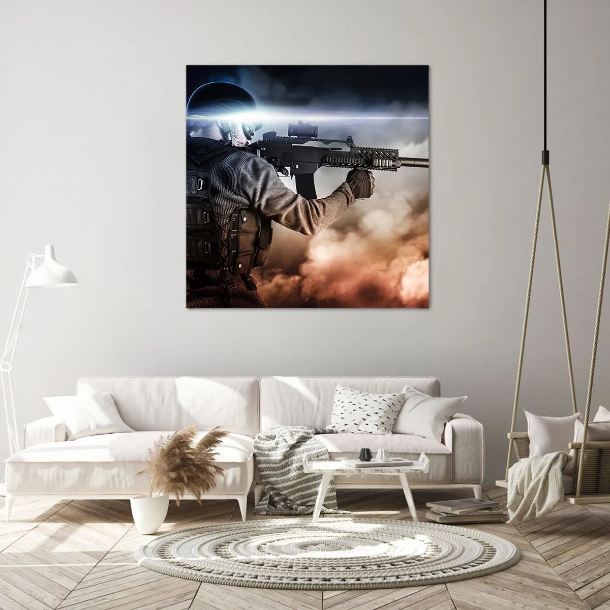 Impression sur toile - Image sur toile - Tout simplement un héros - 50x50 cm