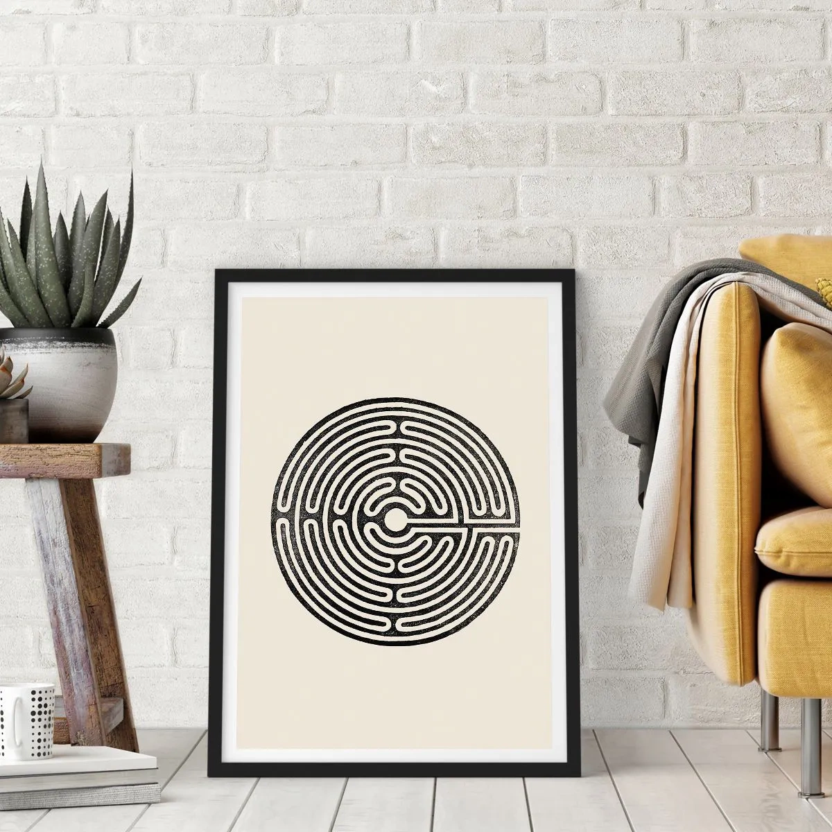 Affiche dans un cadre noir - Poster - Ordre mystérieux - 70x100 cm