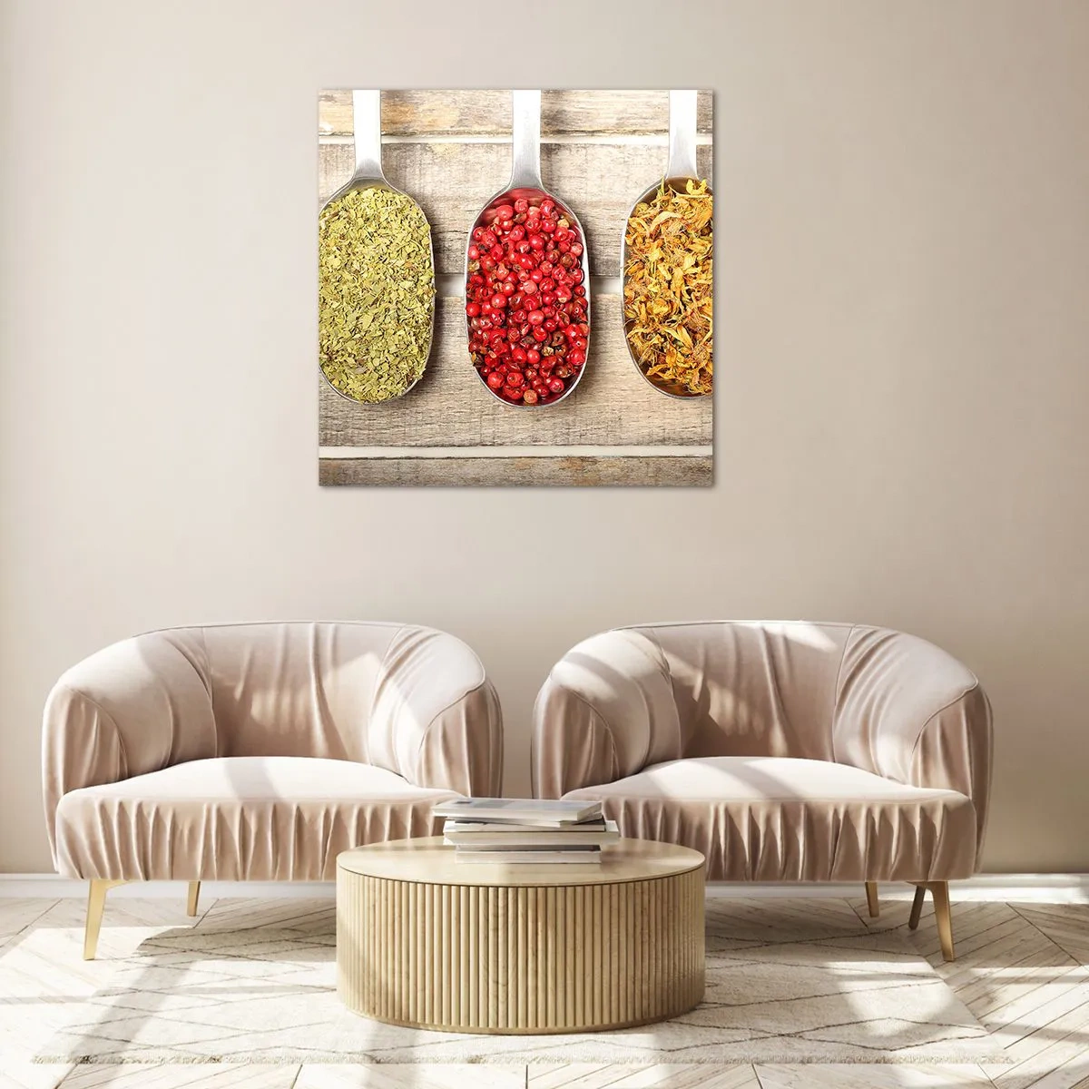 Impression sur verre - Image sur verre - Magie de la cuisine - 50x50 cm