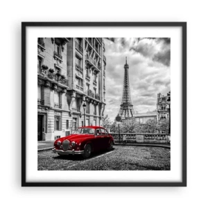 Affiche dans un cadre noir - Poster - Prédateur dans la ville - 50x50 cm