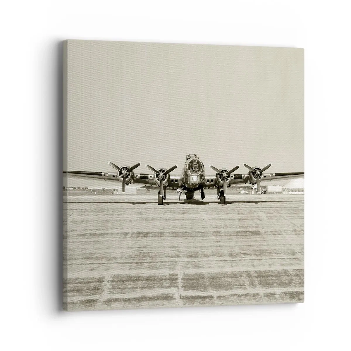 Impression sur toile - Image sur toile - Toujours prêt! - 40x40 cm