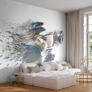 Papier Peint Autocollant Deluxe Sticker - Dix sur l'échelle de Beaufort ! - Abstraction, Marin, Capitaine - 450x315 cm