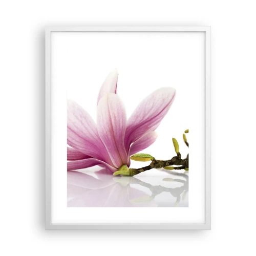 Affiche dans un cadre blanc - Poster - Délicat comme une brise de printemps - 40x50 cm