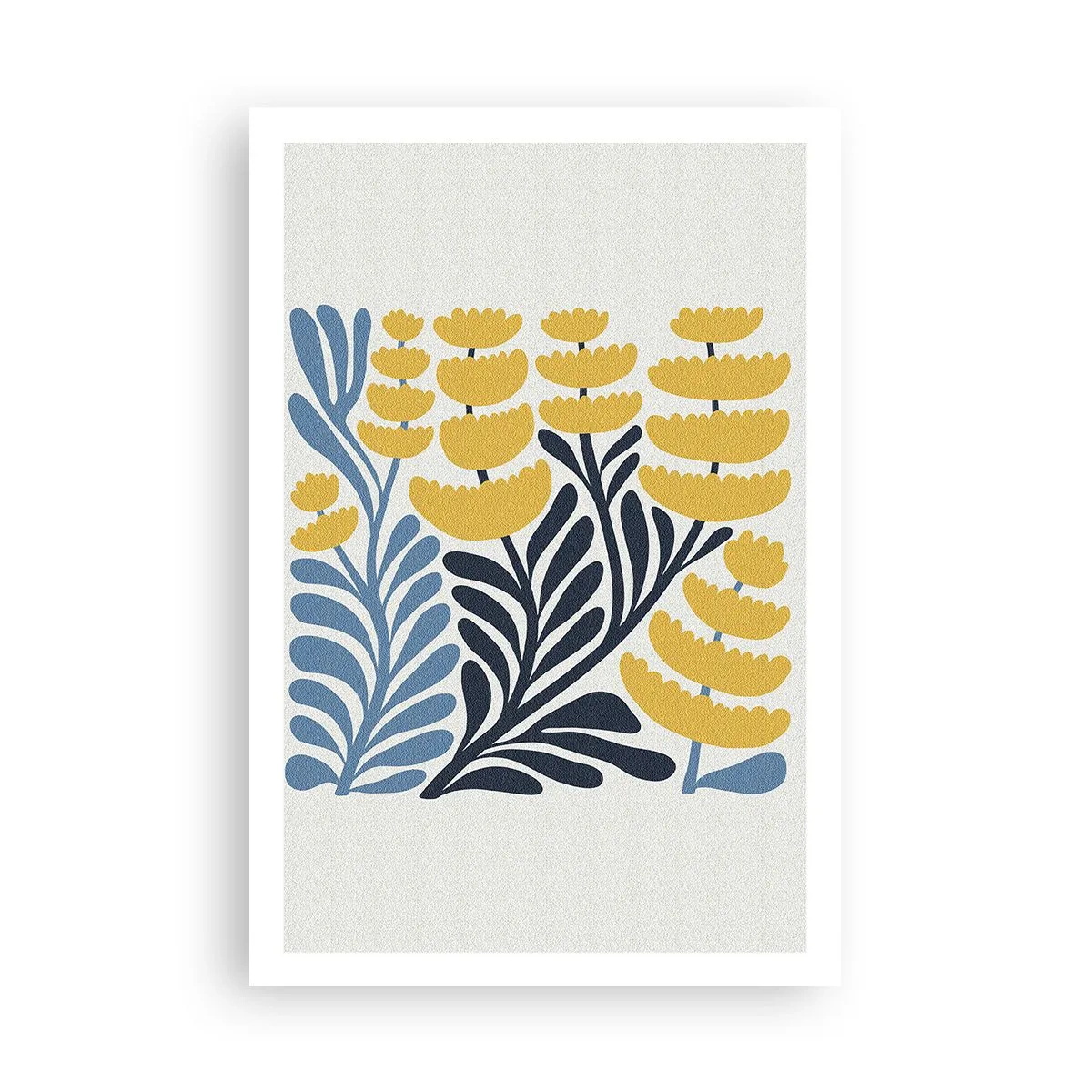 Affiche - Poster - Parterre de fleurs ensoleillé - 61x91 cm