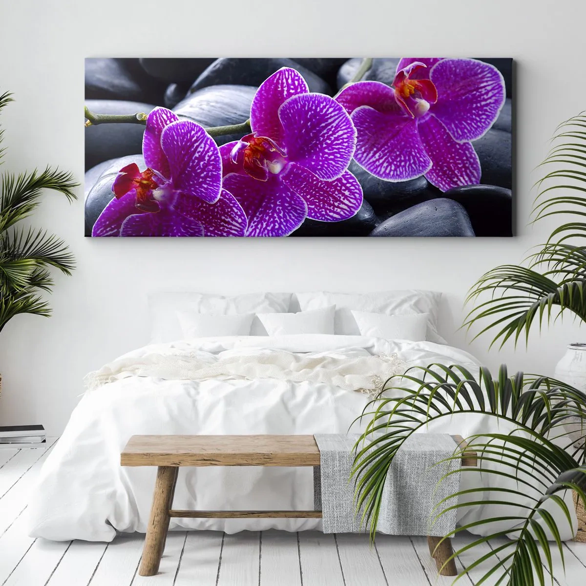 Impression sur toile - Image sur toile - Les pierres brillaient de joie - 100x40 cm