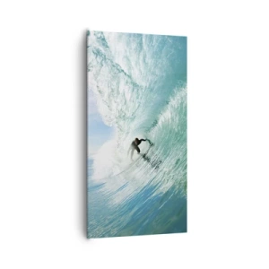 Impression sur toile - Image sur toile - Toujours sur la vague - 65x120 cm