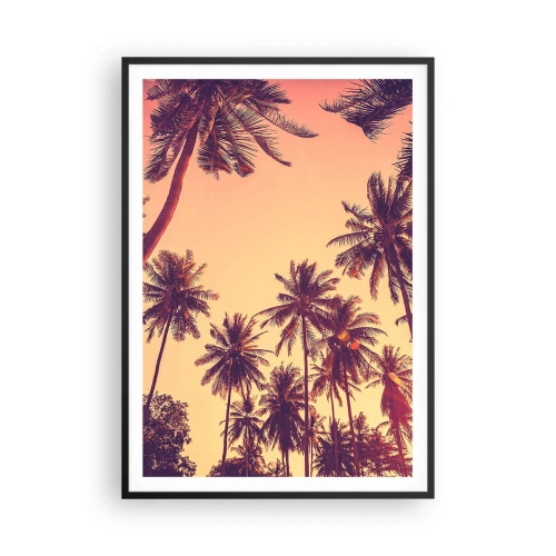 Affiche dans un cadre noir - Poster - Variation tropicale - 70x100 cm