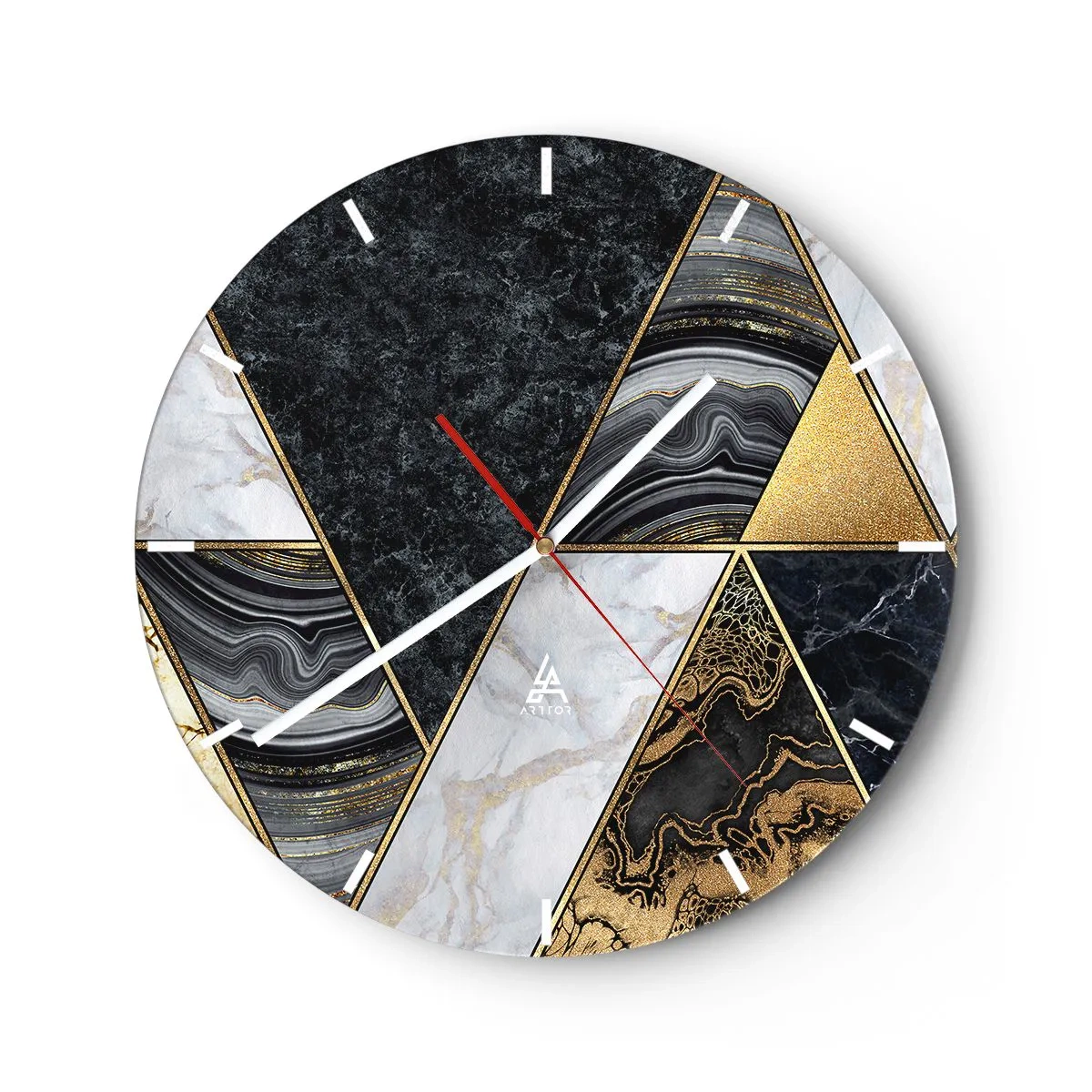 Horloge murale - Pendule murale - Pierre après pierre - 40x40 cm