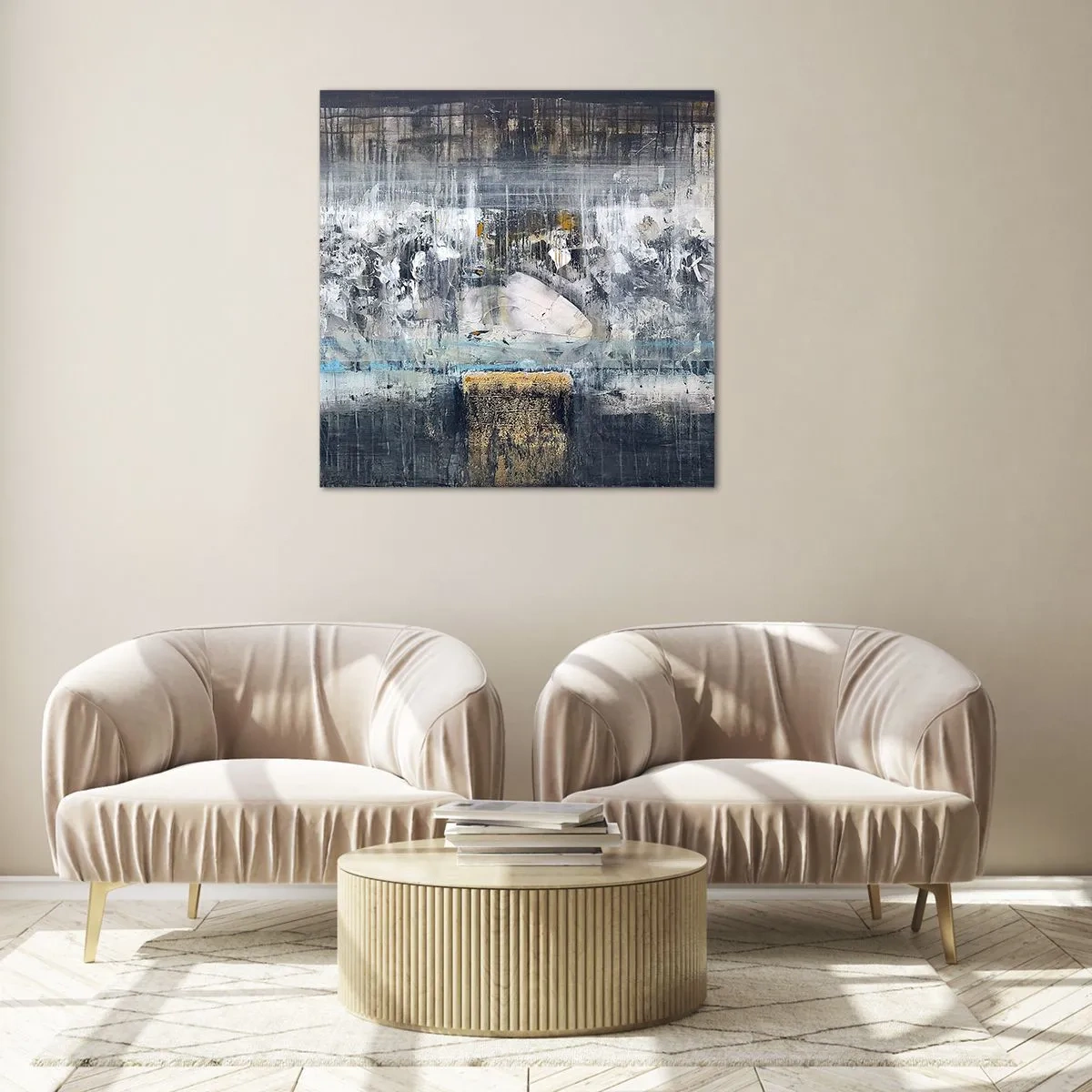 Impression sur verre - Image sur verre - Comme sur la glace, comme après décembre - 30x30 cm