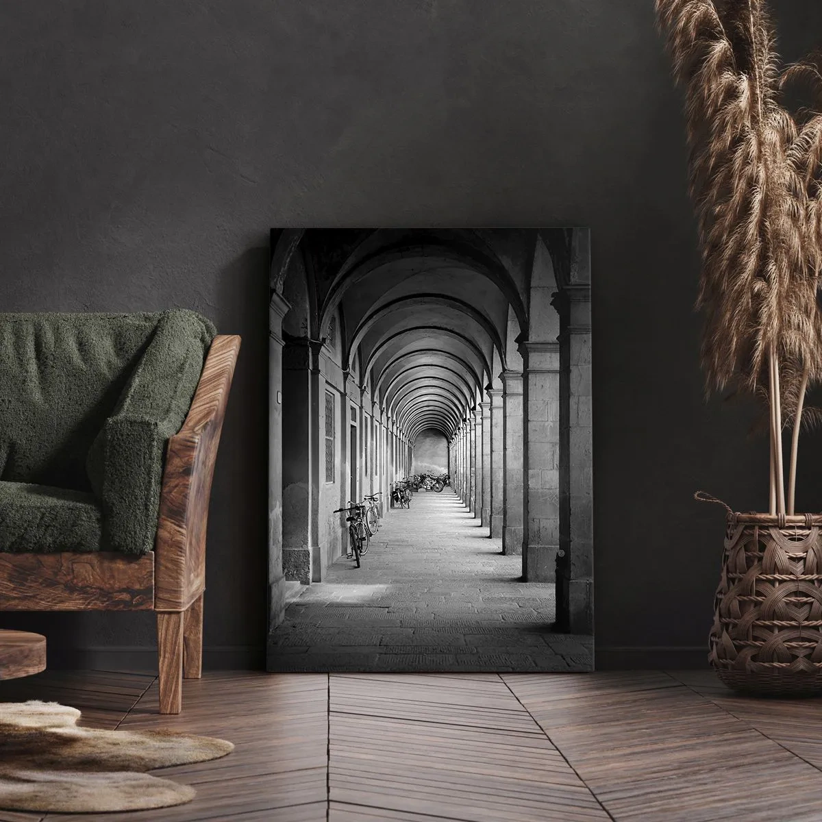Impression sur toile - Image sur toile - Sous les arcades - 55x100 cm