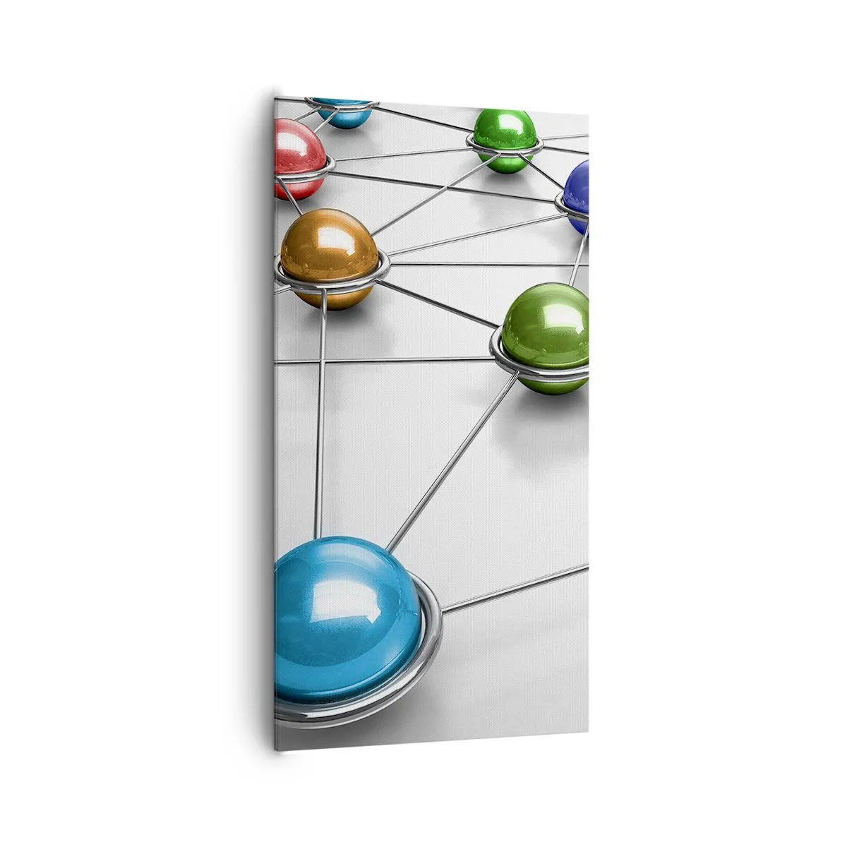 Impression sur toile - Image sur toile - Toile d'araignée cosmique - 65x120 cm