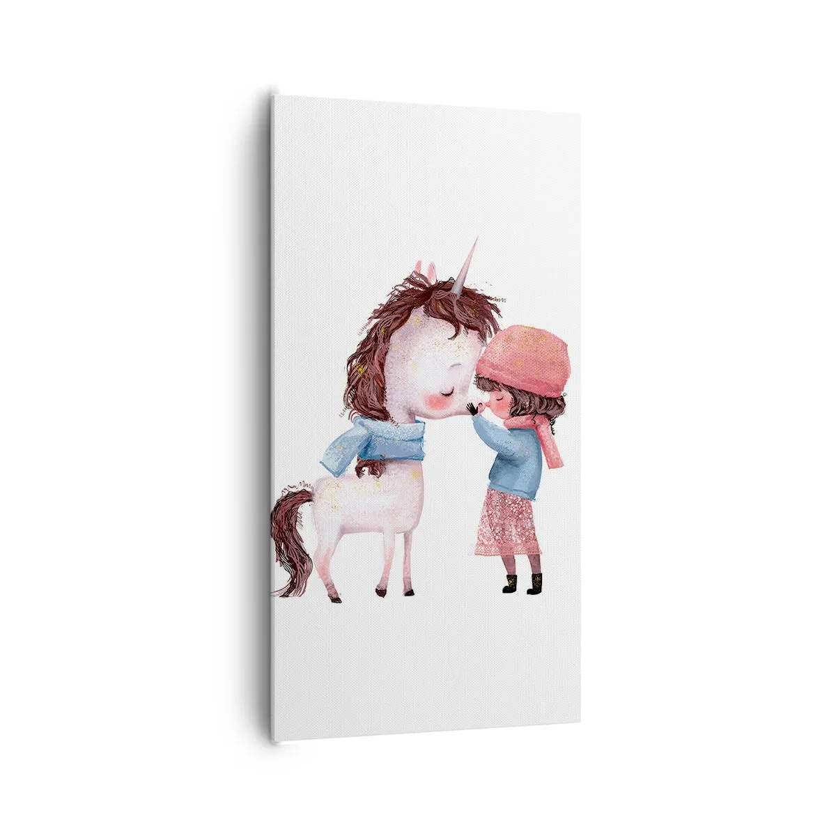 Impression sur toile - Image sur toile - Histoire d'hiver - 65x120 cm