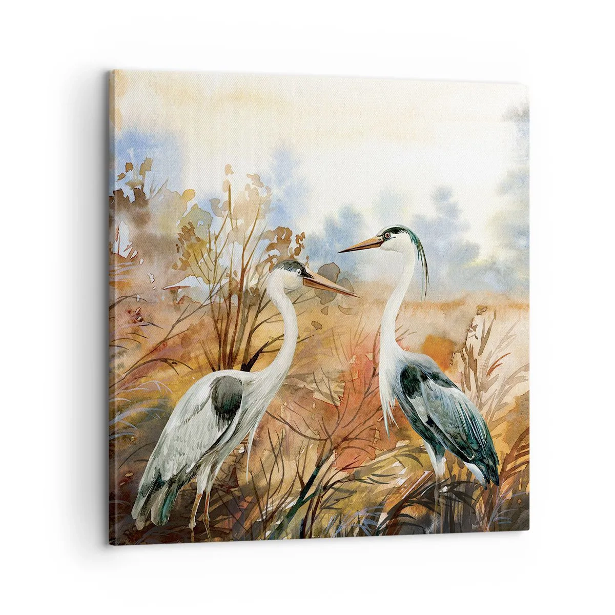 Impression sur toile - Image sur toile - Jusqu'où en automne ? - 60x60 cm