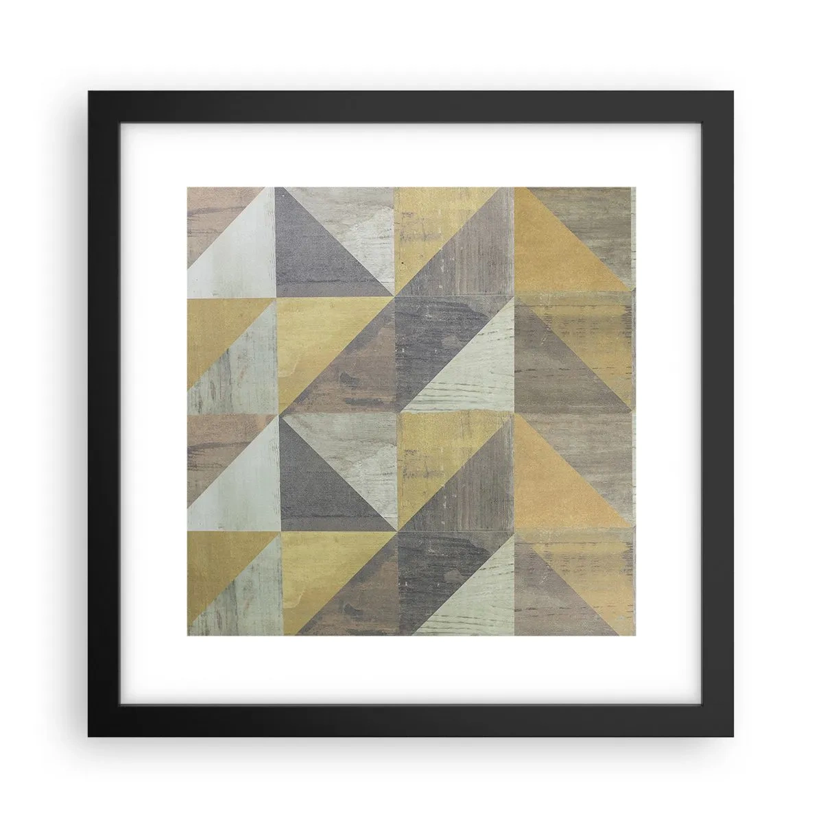 Affiche dans un cadre noir - Poster - Suivant l'angle du triangle - 30x30 cm