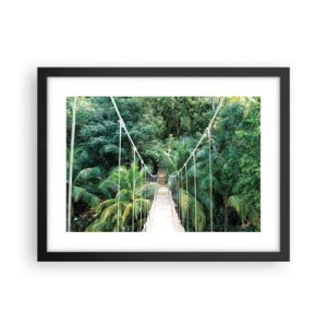 Affiche dans un cadre noir - Poster - Welcome to the jungle! - 40x30 cm