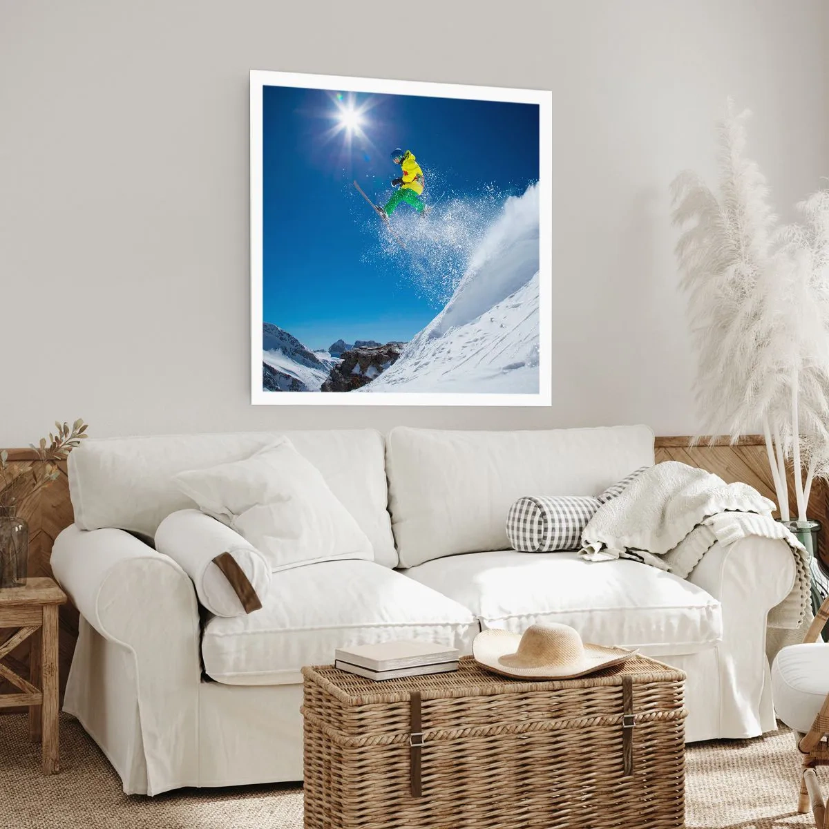 Affiche - Poster - Danse avec les montagnes - 40x40 cm