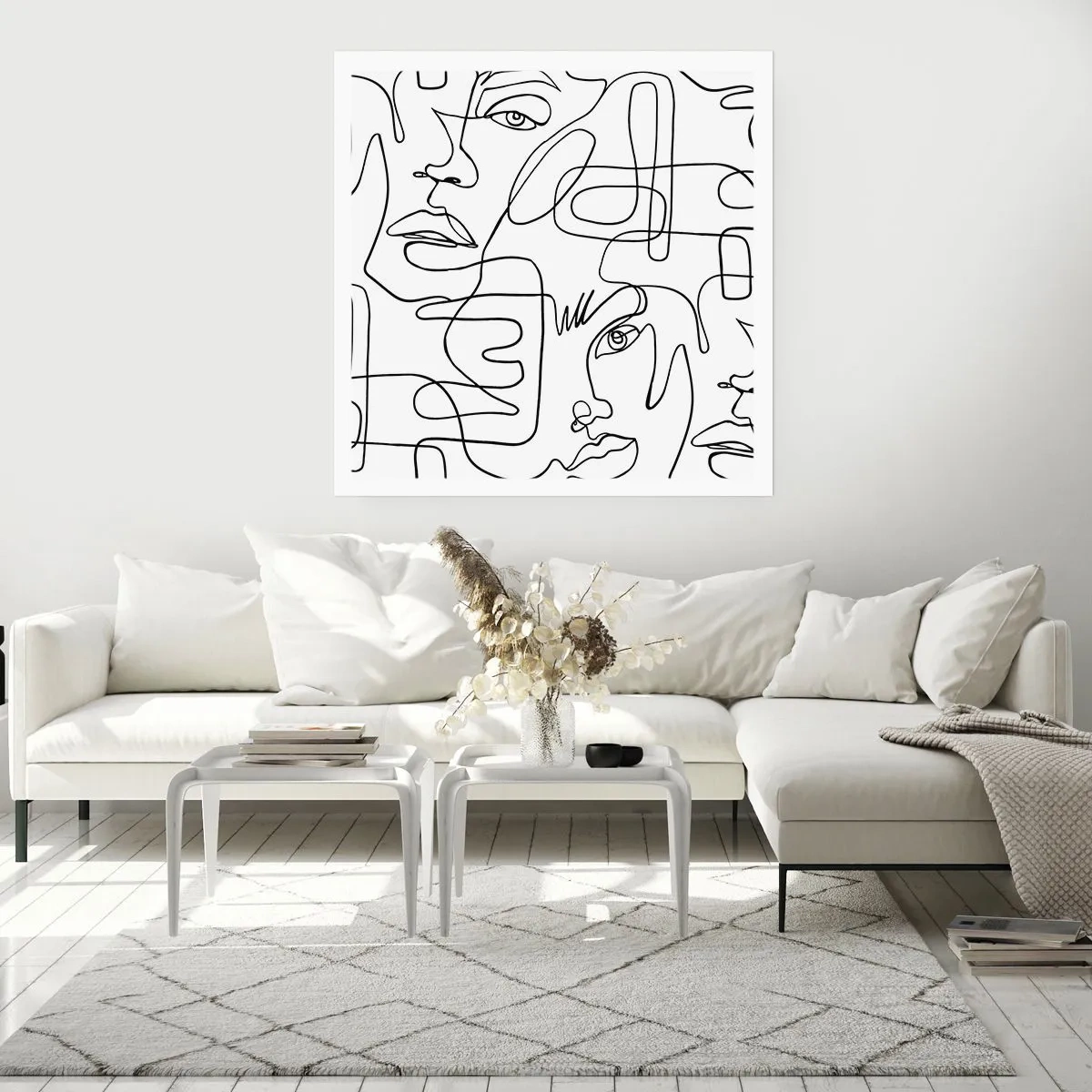 Affiche - Poster - Dans des émotions enchevêtrées - 60x60 cm