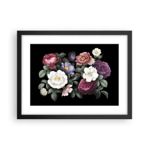 Affiche dans un cadre noir - Poster - D'un jardin anglais - 40x30 cm